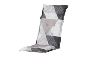 Madison - Tuinkussens Hoge Rug Triangle Grey - 123x50 - Groen