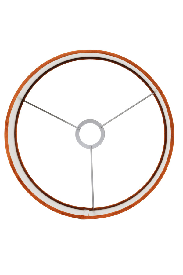 Light & Living - Lampenkap VELOURS - 20x20x15 - Oranje