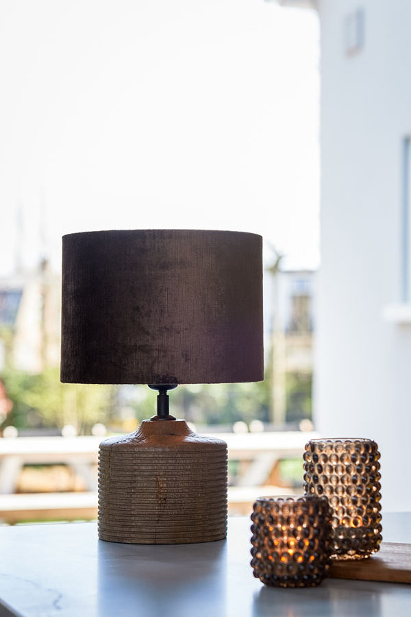 Light & Living - Lampenkap GEMSTONE - 25x25x18 - Bruin