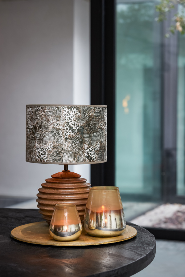 Light & Living - Lampenkap KEYON - 25x25x18 - Bruin