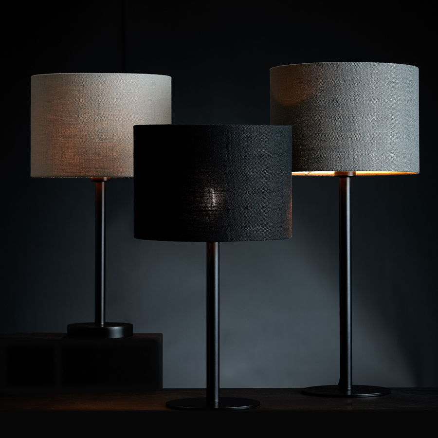 Light & Living - Lampenkap LIVIGNO - 25x25x18 - Zwart