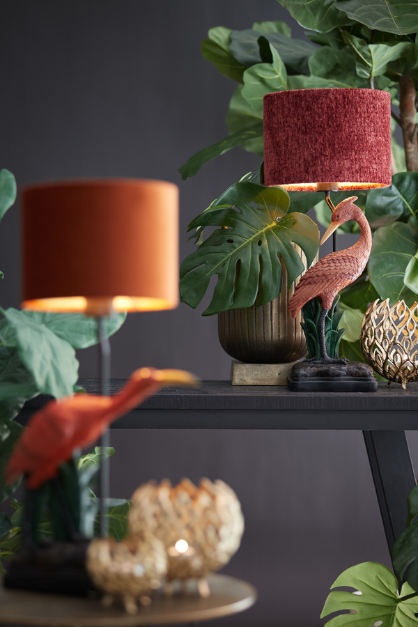 Light & Living - Lampenkap RUBY - 25x25x18 - Rood