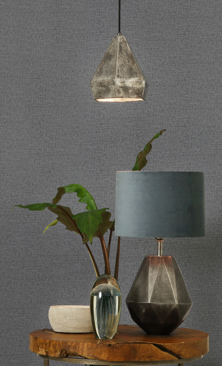 Light & Living - Lampenkap VELOURS - 30x30x21 - Blauw