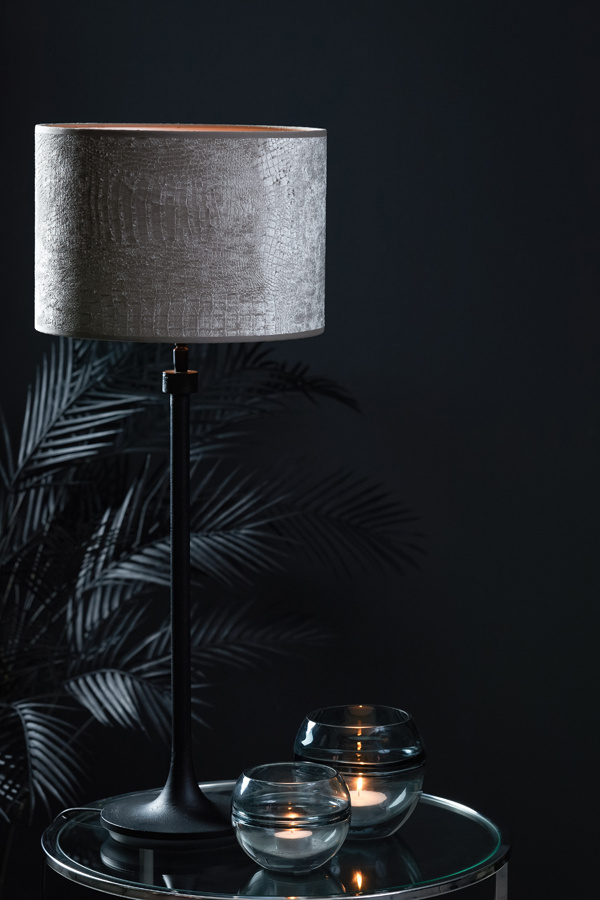 Light & Living - Lampenkap CHELSEA - 30x30x21 - Zilver