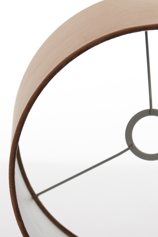 Light & Living - Lampenkap VELOURS - 30x30x21 - Bruin