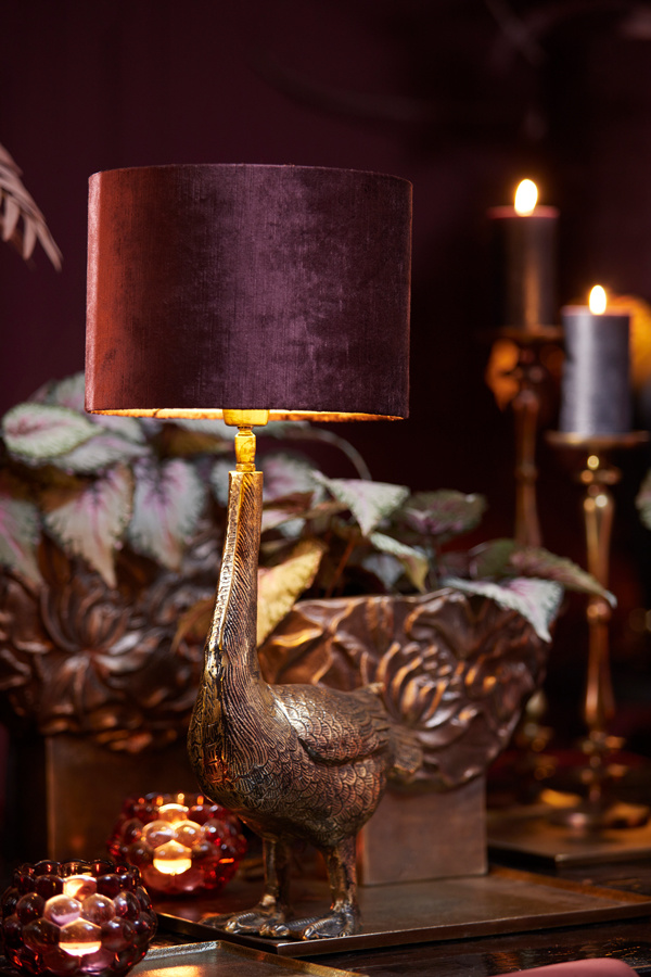 Light & Living - Lampenkap GEMSTONE - 30x30x21 - Paars