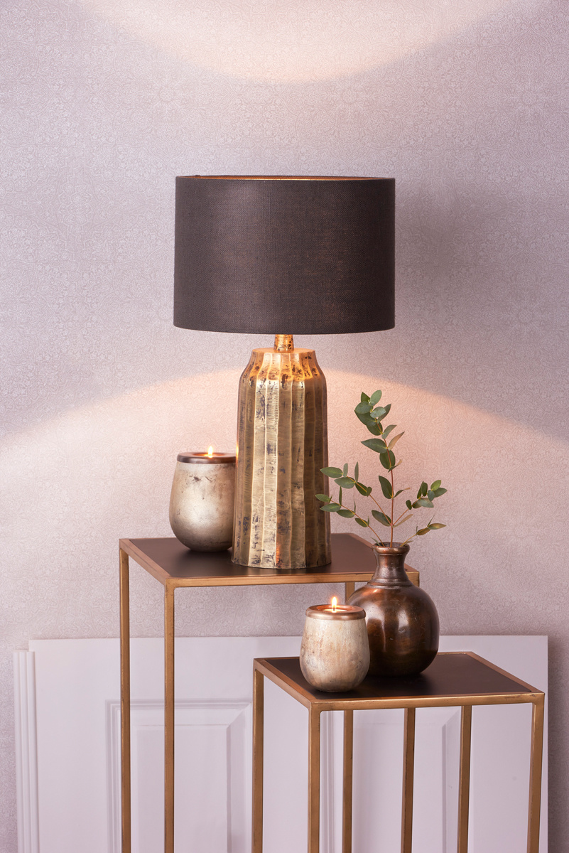 Light & Living - Lampenkap LIVIGNO - 30x30x21 - Grijs