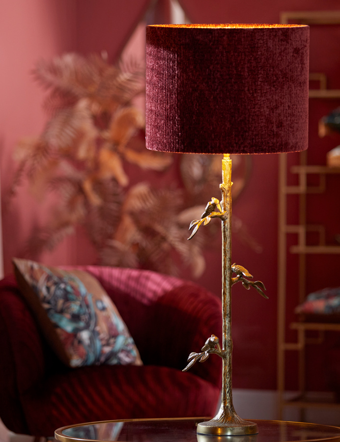 Light & Living - Lampenkap RUBY - 30x30x21 - Rood