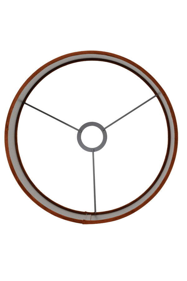 Light & Living - Lampenkap VELOURS - 35x35x21 - Oranje