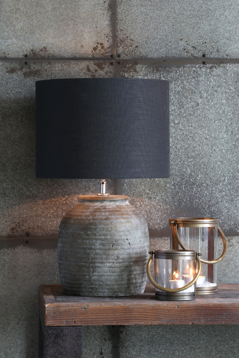 Light & Living - Lampenkap LIVIGNO - 35x35x25 - Grijs