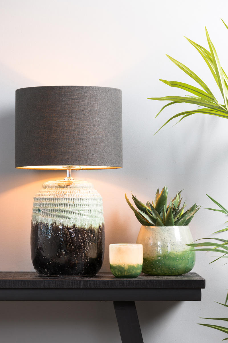 Light & Living - Lampenkap LIVIGNO - 35x35x25 - Grijs