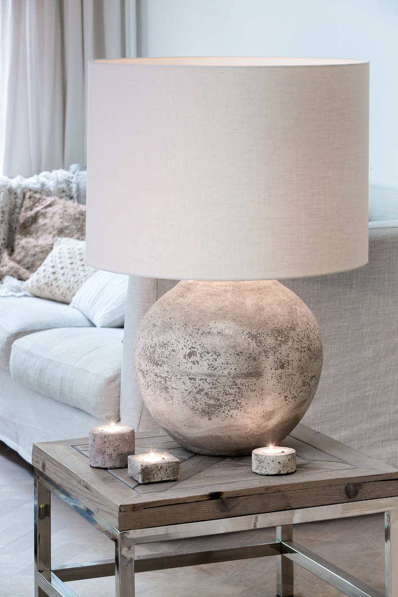 Light & Living - Lampenkap LIVIGNO - 40x40x30 - Wit