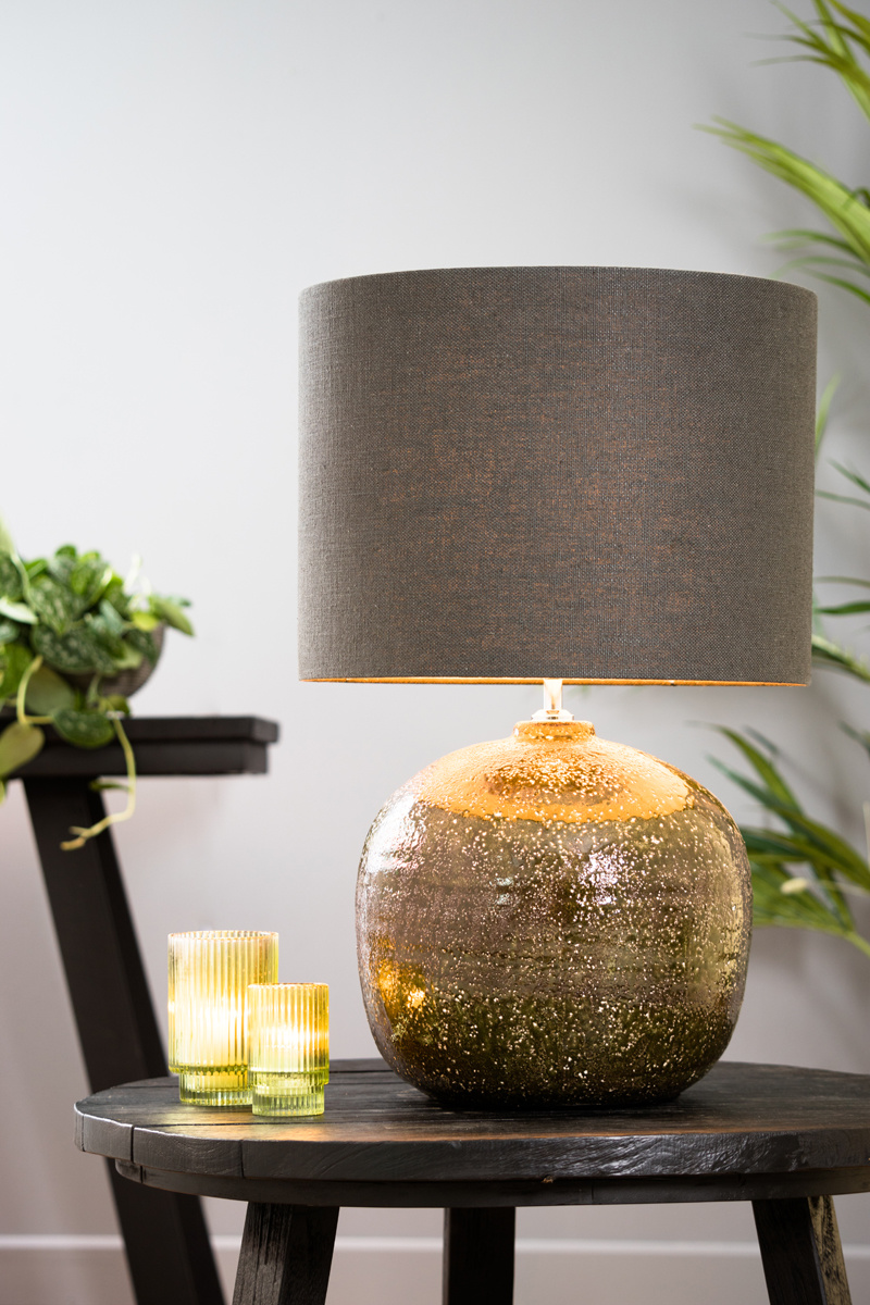 Light & Living - Lampenkap LIVIGNO - 40x40x30 - Grijs