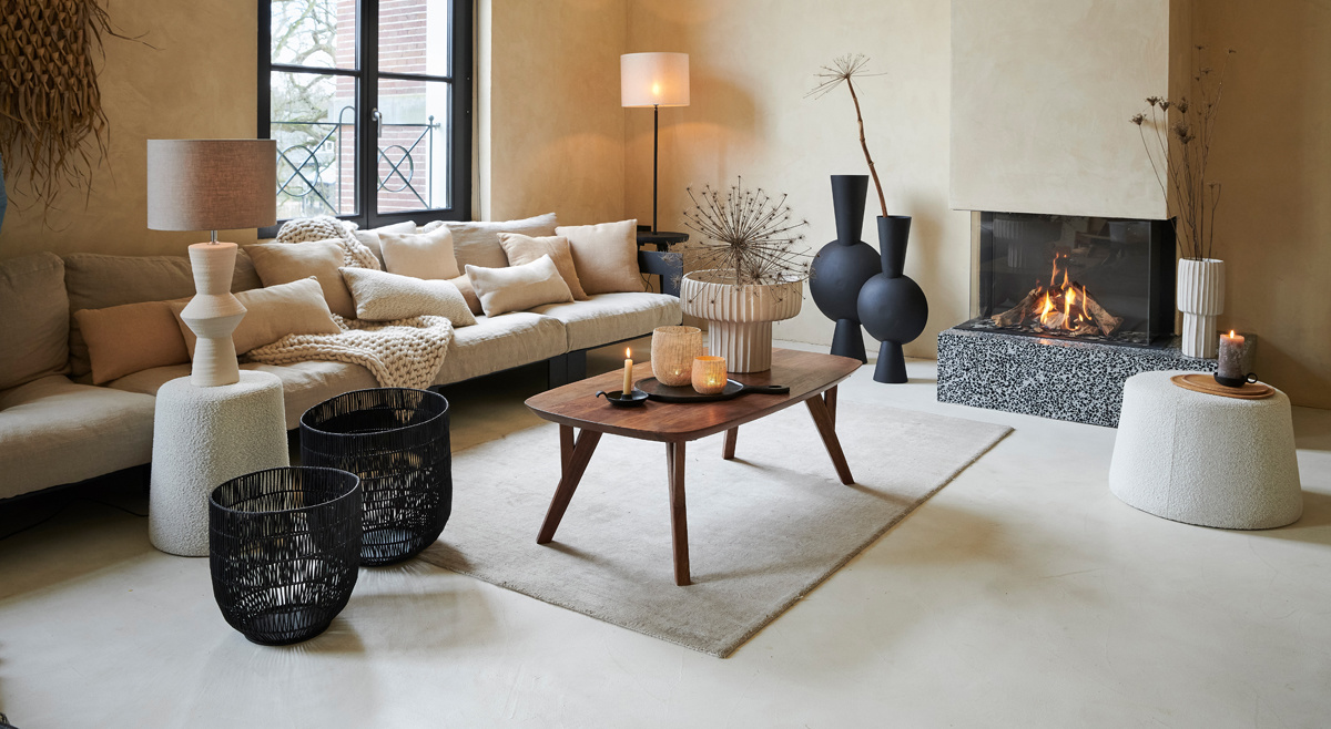 Light & Living - Lampenkap DARK - 40x40x30 - Grijs