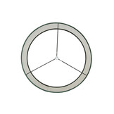 Light & Living - Lampenkap VELOURS - 45x45x45 - Groen