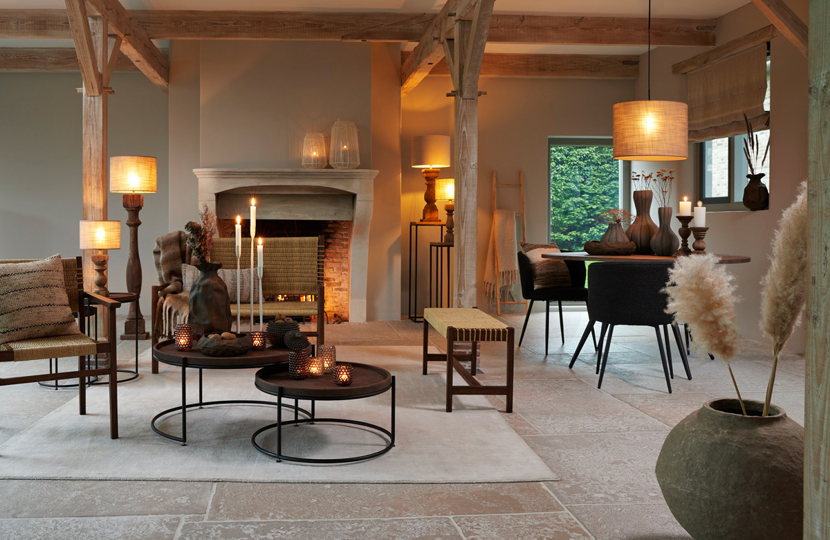 Light & Living - Lampenkap CADEN - 50x50x38 - Bruin