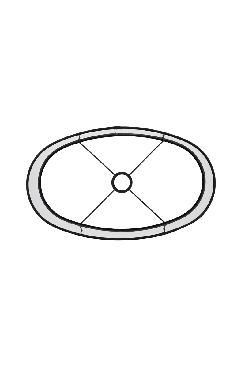 Light & Living - Lampenkap LIVIGNO - 38x17.5x28 - Zwart