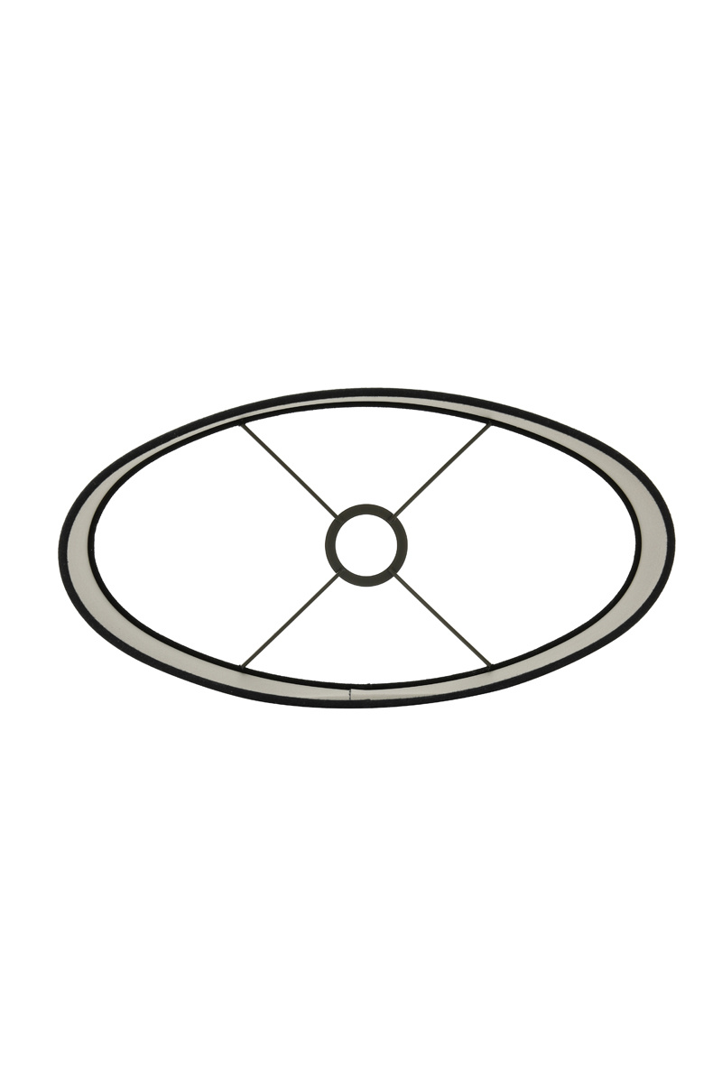 Light & Living - Lampenkap VELOURS - 58x24x32 - Zwart