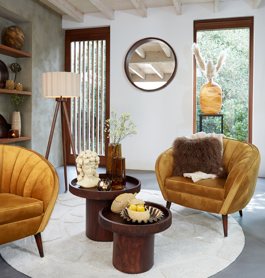 Light & Living - Vloerlamp ILIAS  - 52x52x122cm - Bruin