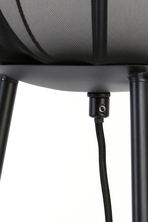 Light & Living - Vloerlamp PLUMERIA  - 42x42x132cm - Zwart