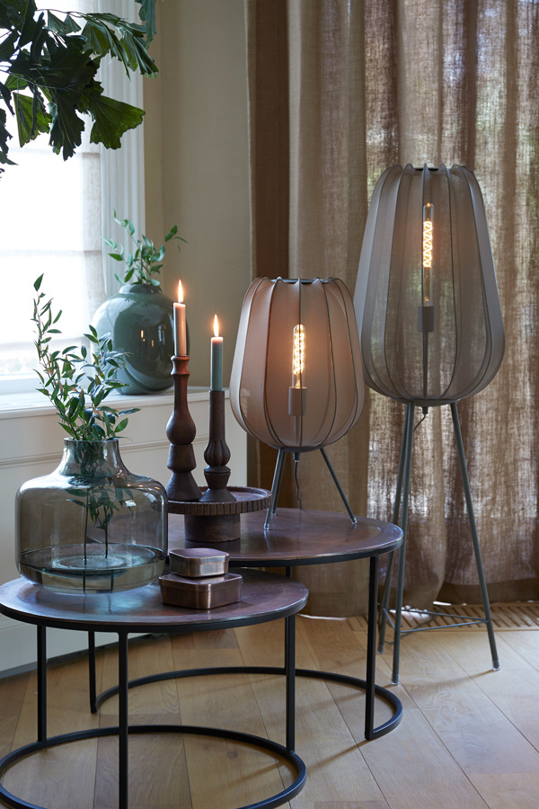 Light & Living - Vloerlamp PLUMERIA  - 42x42x132cm - Groen