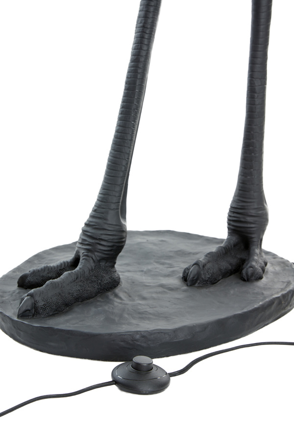Light & Living - Vloerlamp OSTRICH - 62x50x146.5cm - Zwart