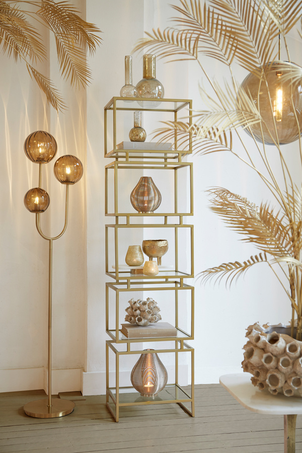 Light & Living - Vloerlamp MAGDALA  - 38x20x162cm - Goud