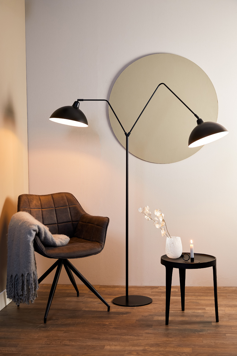 Light & Living - Vloerlamp ORION  - 140x31x180cm - Zwart