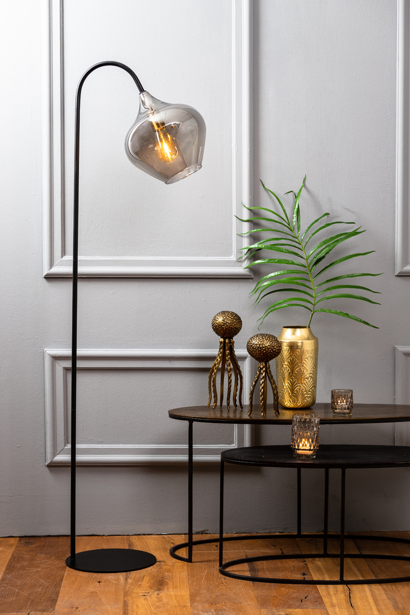 Light & Living - Vloerlamp RAKEL  - 45x28x160cm - Zwart