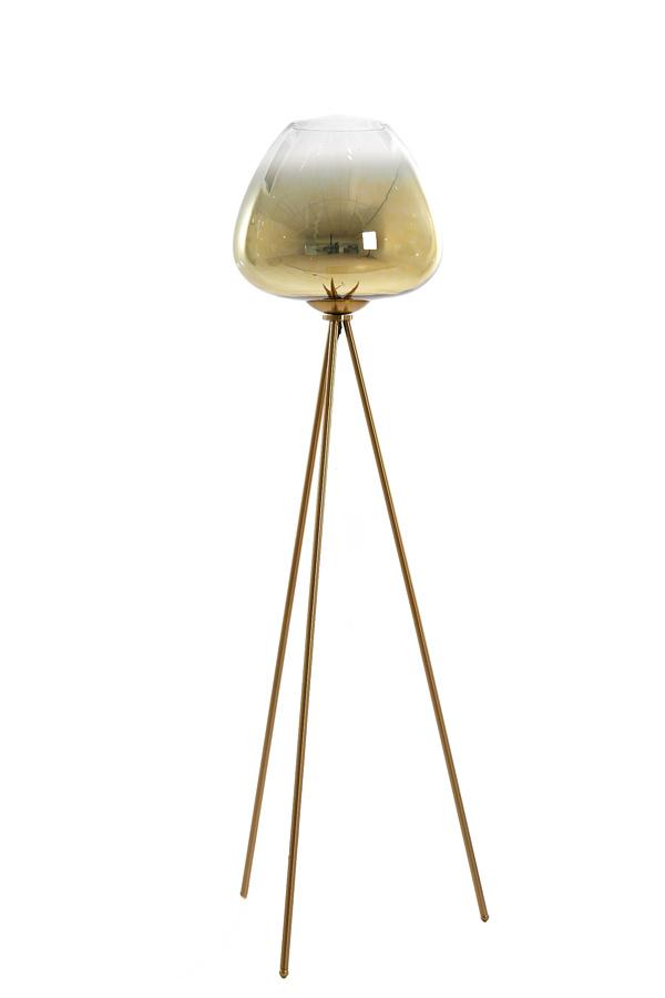 Light & Living - Vloerlamp MAYSON  - 42x42x146cm - Goud