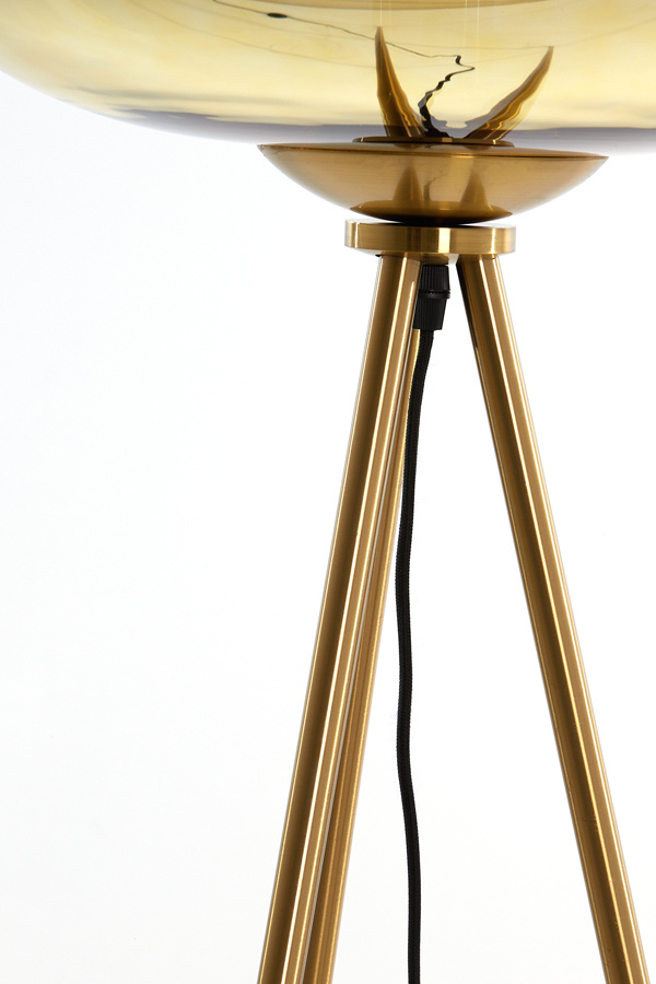 Light & Living - Vloerlamp MAYSON  - 42x42x146cm - Goud