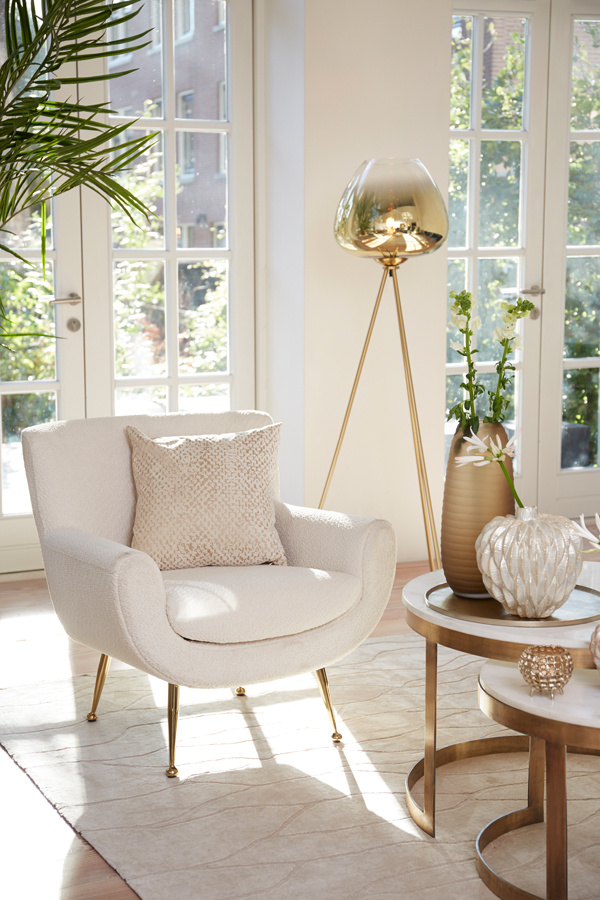 Light & Living - Vloerlamp MAYSON  - 42x42x146cm - Goud