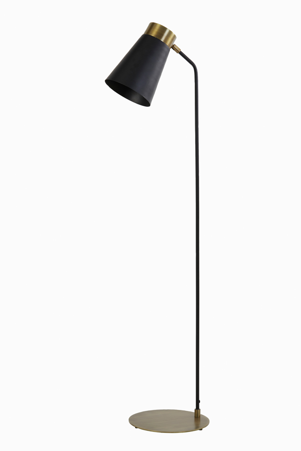 Light & Living - Vloerlamp BRAJA  - 30x29x143cm - Zwart