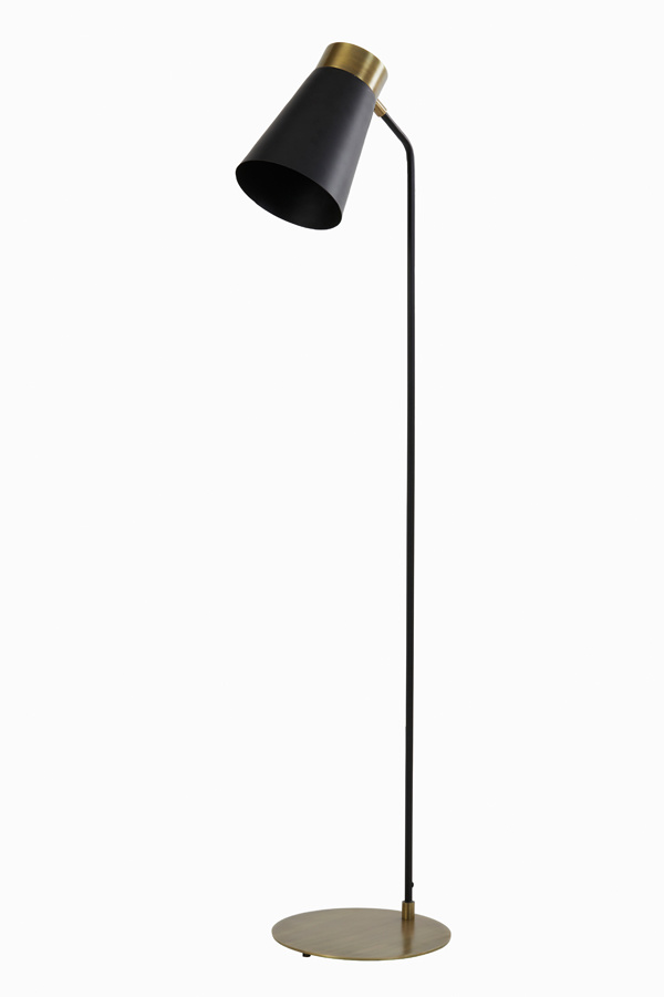 Light & Living - Vloerlamp BRAJA  - 30x29x143cm - Zwart
