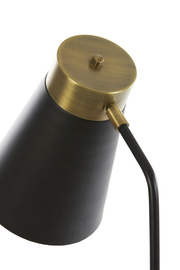 Light & Living - Vloerlamp BRAJA  - 30x29x143cm - Zwart