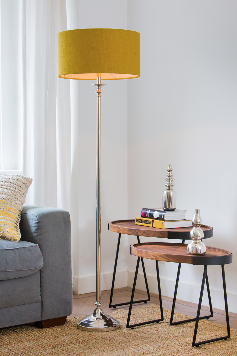 Light & Living - Vloerlamp SAIGON  - 26x26x125cm - Zilver