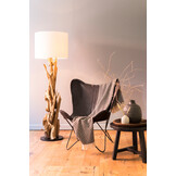 Light & Living - Vloerlamp VIDIN  - 35x35x133cm - Bruin