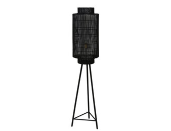 Light & Living - Vloerlamp GRUARO - 32x32x150cm - Zwart
