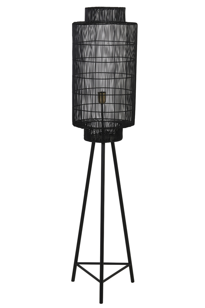 Light & Living - Vloerlamp GRUARO  - 32x32x150cm - Zwart