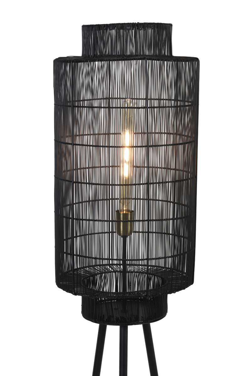 Light & Living - Vloerlamp GRUARO  - 32x32x150cm - Zwart