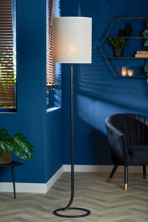 Light & Living - Vloerlamp MAVEY  - 36x36x138cm - Zwart