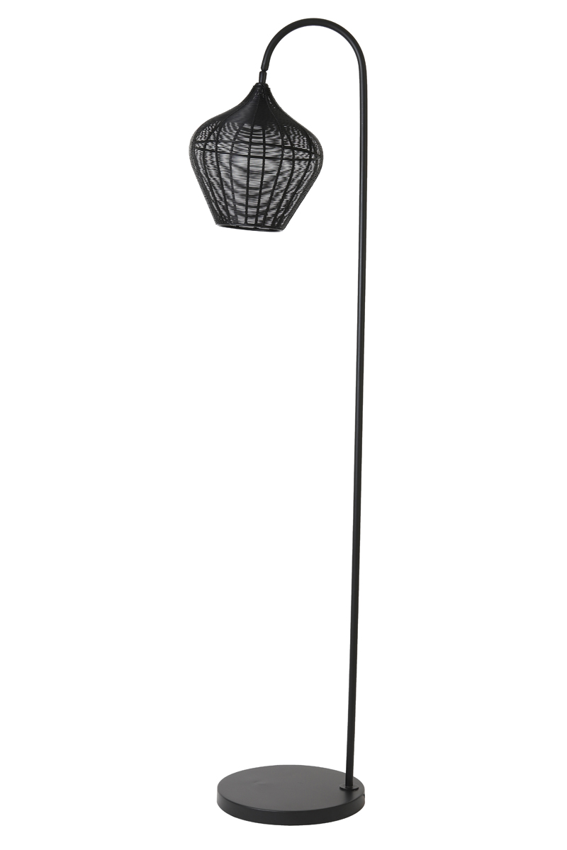Light & Living - Vloerlamp ALVARO  - 35x30x160cm - Zwart