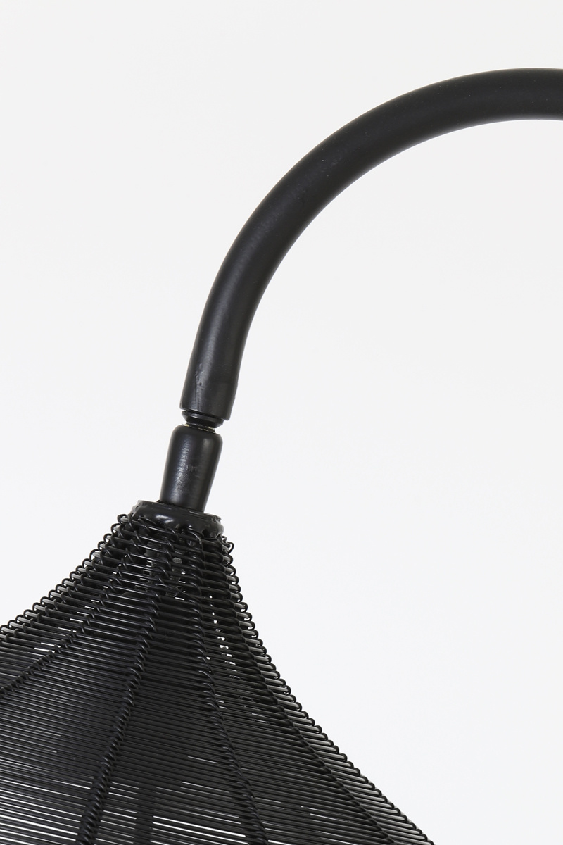 Light & Living - Vloerlamp ALVARO  - 35x30x160cm - Zwart