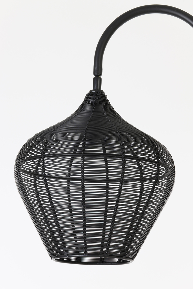 Light & Living - Vloerlamp ALVARO  - 35x30x160cm - Zwart