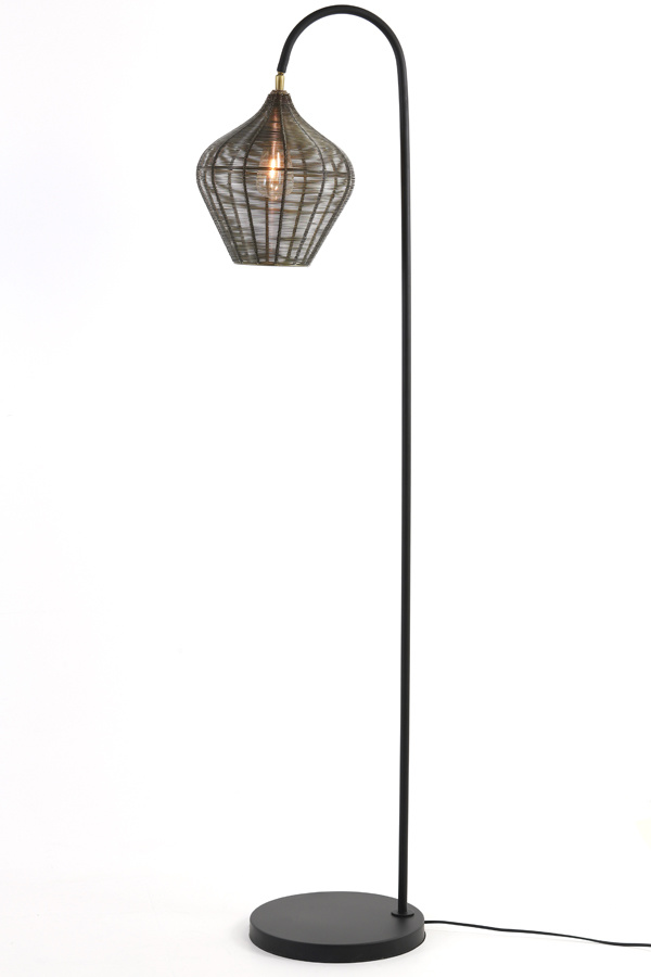 Light & Living - Vloerlamp ALVARO  - 35x30x160cm - Brons