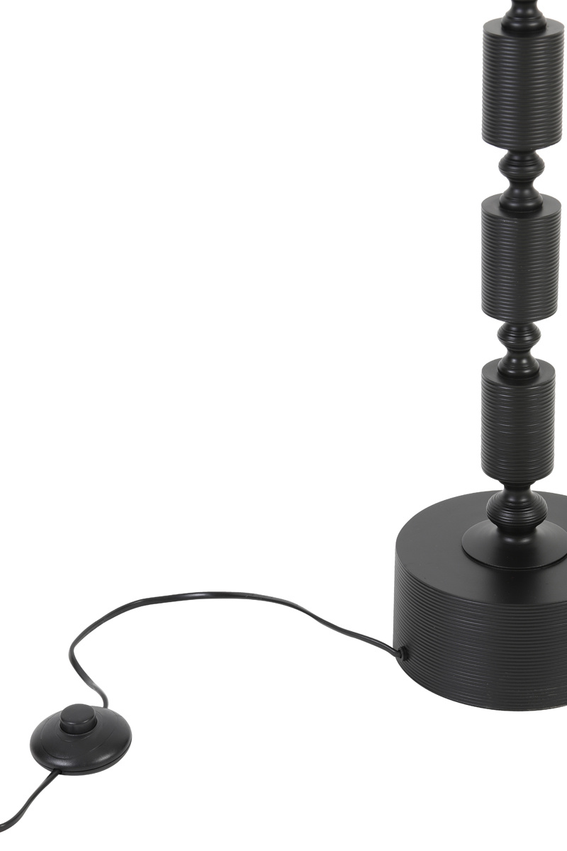 Light & Living - Vloerlamp GITAYA  - 18x18x135cm - Zwart
