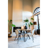 Light & Living - Vloerlamp GITAYA  - 18x18x135cm - Zwart