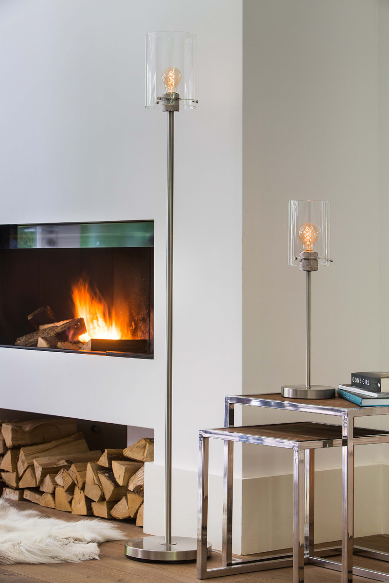 Light & Living - Tafellamp VANCOUVER - Ø15x56.5cm - Zilver