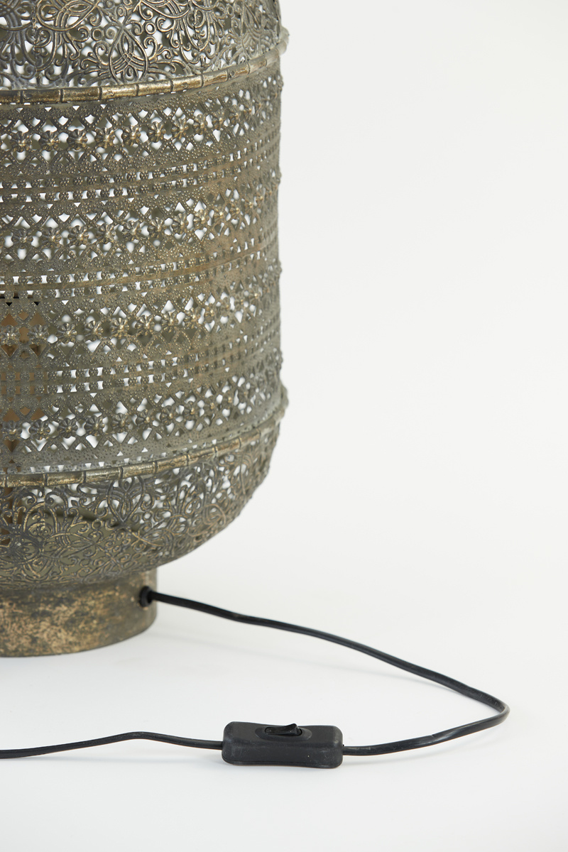 Light & Living - Tafellamp UDUPI - Ø31x45.5cm - Bruin