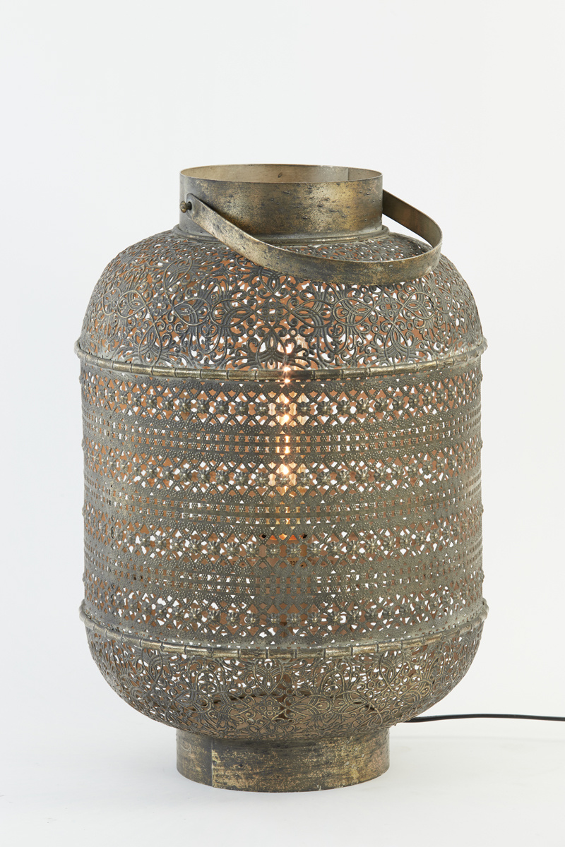 Light & Living - Tafellamp UDUPI - Ø31x45.5cm - Bruin